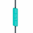 Audifonos con microfono Skullcandy JIB Wired 3.5mm Earbuds / Mic Aqua con Negro - S2DUY-L675