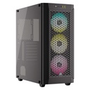 Case Corsair 480T RGB AIRFLOW Black, CC-9011272 incluye fans