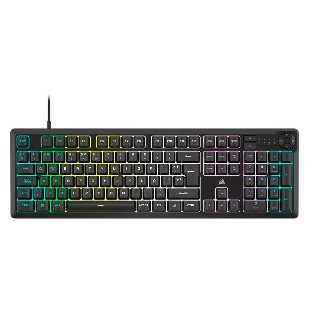 Teclado Corsair K55 CORE RGB SP Black, CH-9226C65