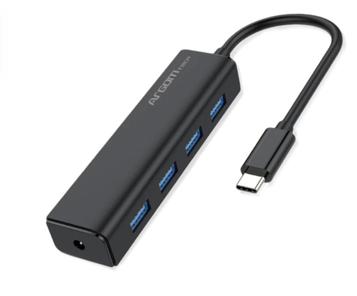 [12410] ADAPTADOR ARGOM USB TIPO C MACHO A 4 PUERTOS USB ARG-UB-0090