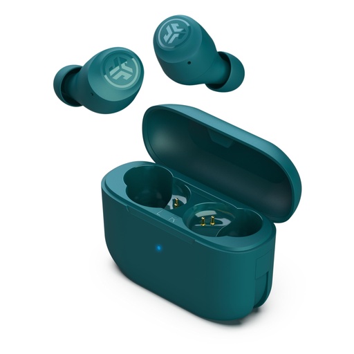[15595] Audífonos JLAB GO AIR POP TW Color Azul turquesa 8hrs + 24hrs case, Bluetooth 5.1, IPX4 - EBGAIRPOPRTEL124