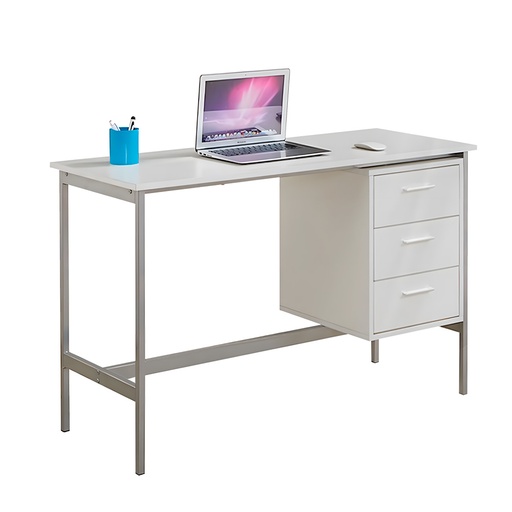 [16195] Escritorio Ejecutivo Color Crema 120X48X75CM - 3 Gavetas - Ferrini