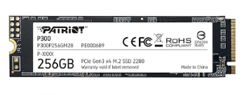 [16828] Disco SSD M.2 PATRIOT P300 256GB M.2 2280 PCIe GEN3 x4, P300P256GM28