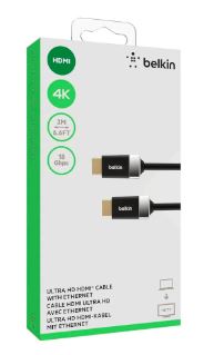 [16872] Cable HDMI Belkin Ultra 4K/Ultra HD alta velocidad,  AV10050BT2M, 2mts