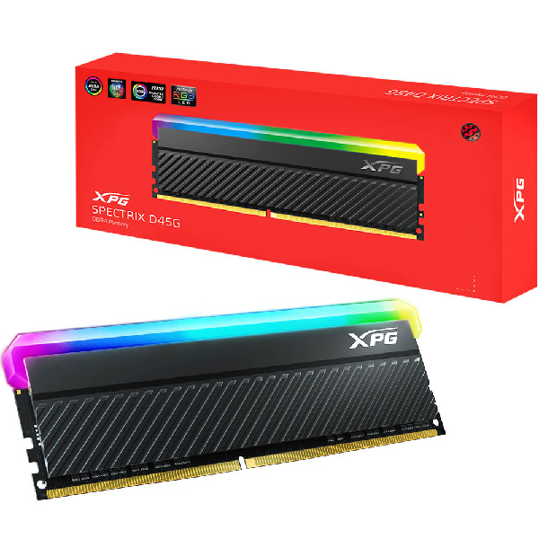 Memoria Ram Adata XPG Spectrix D45G 8GB DDR4 3200Mhz RGB AX4U36008G18I-CBKD45G