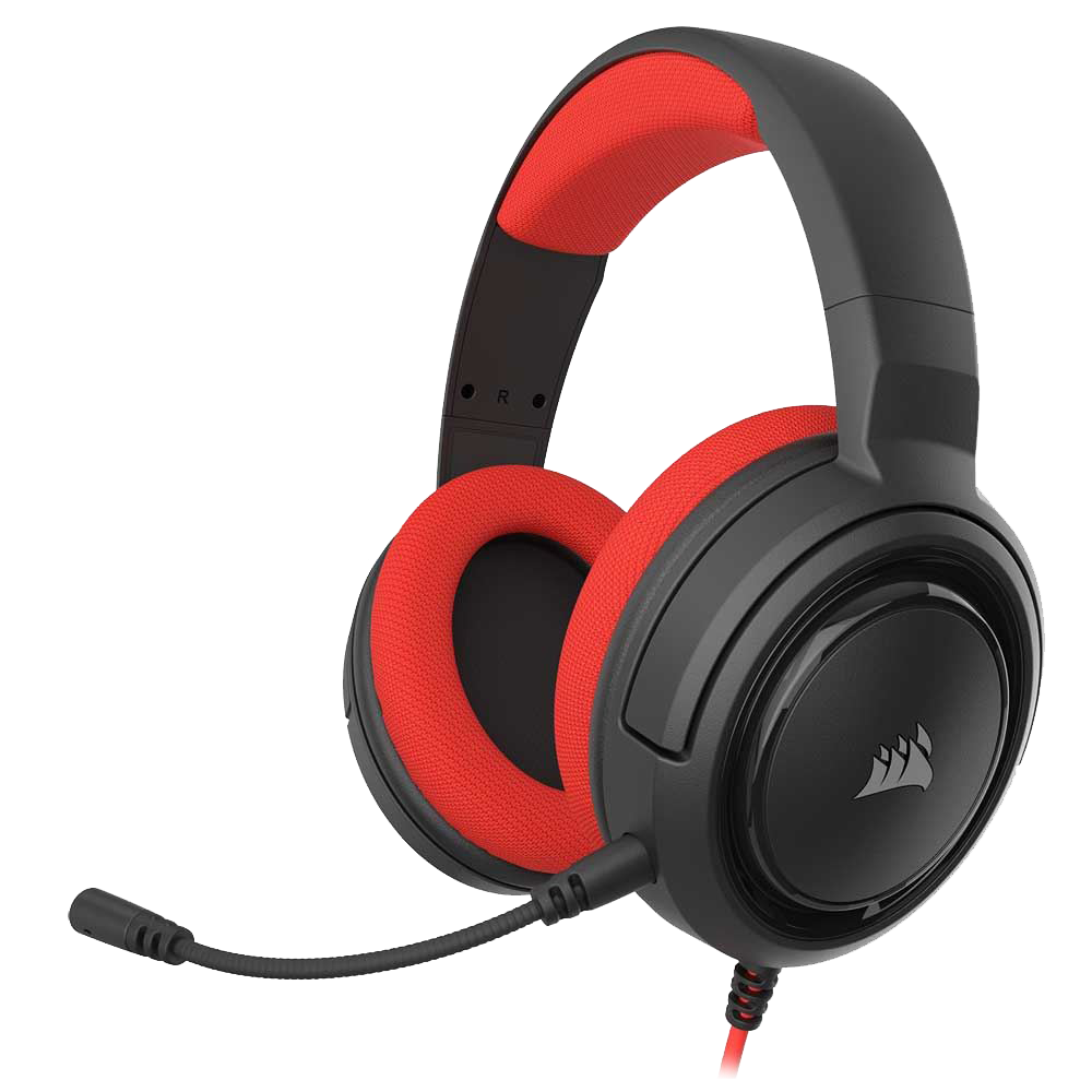 Headset Gaming Corsair HS35 estereo 3.5mm Rojo