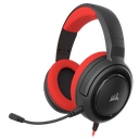 Headset Gaming Corsair HS35 estereo 3.5mm Rojo