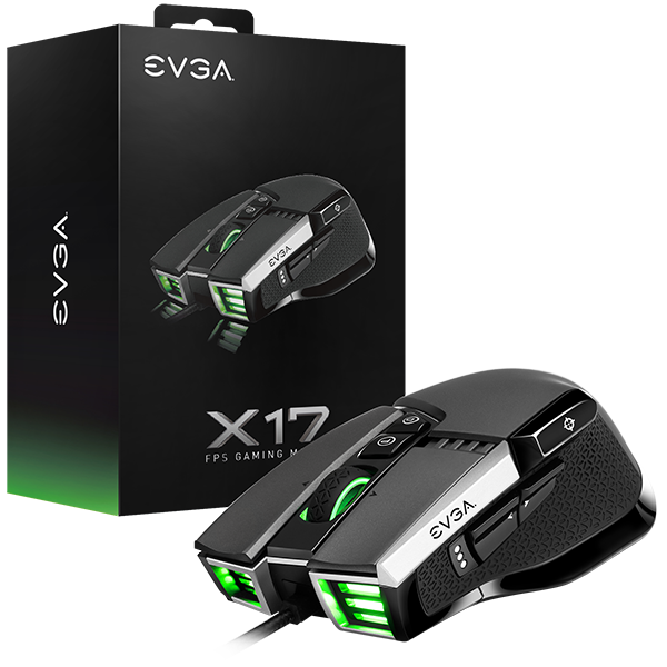 Mouse Gaming EVGA X17 USB GRAY 903-W1-17GR-KR