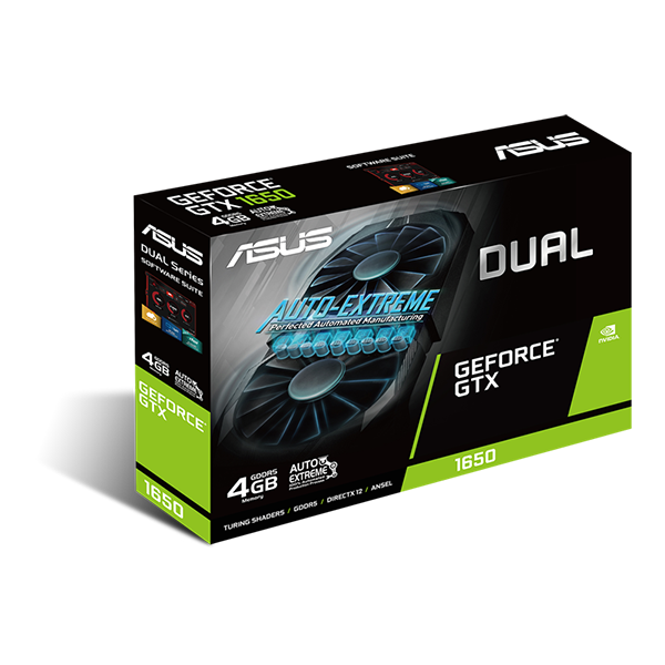 Tarjeta de video Asus 1650 4GB DUAL DUAL-GTX1650-4G