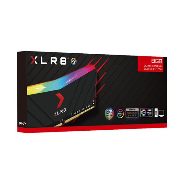 Memoria Ram PNY XRL8 EPIC-X RGB 8GB DDR4 3200Mhz - MD8GD4320016XRGB