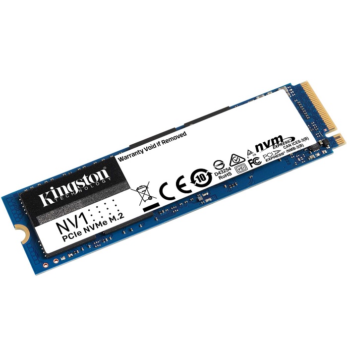 Unidad de Estado Solido M.2 Kingston, 500GB NV1 NVMe 2280 SNVS/500G