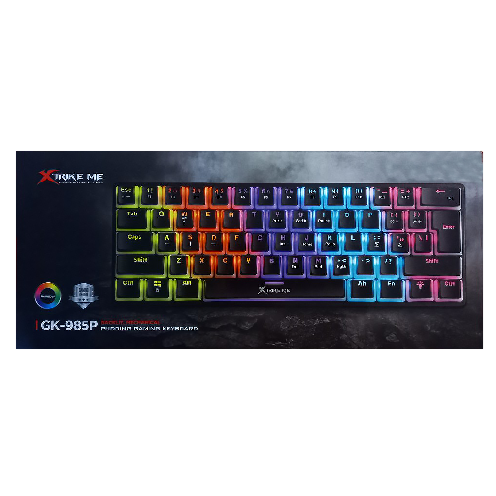 Teclado Mecánico XTRIKE ME GK-985P,  60% USB Switch AZUL