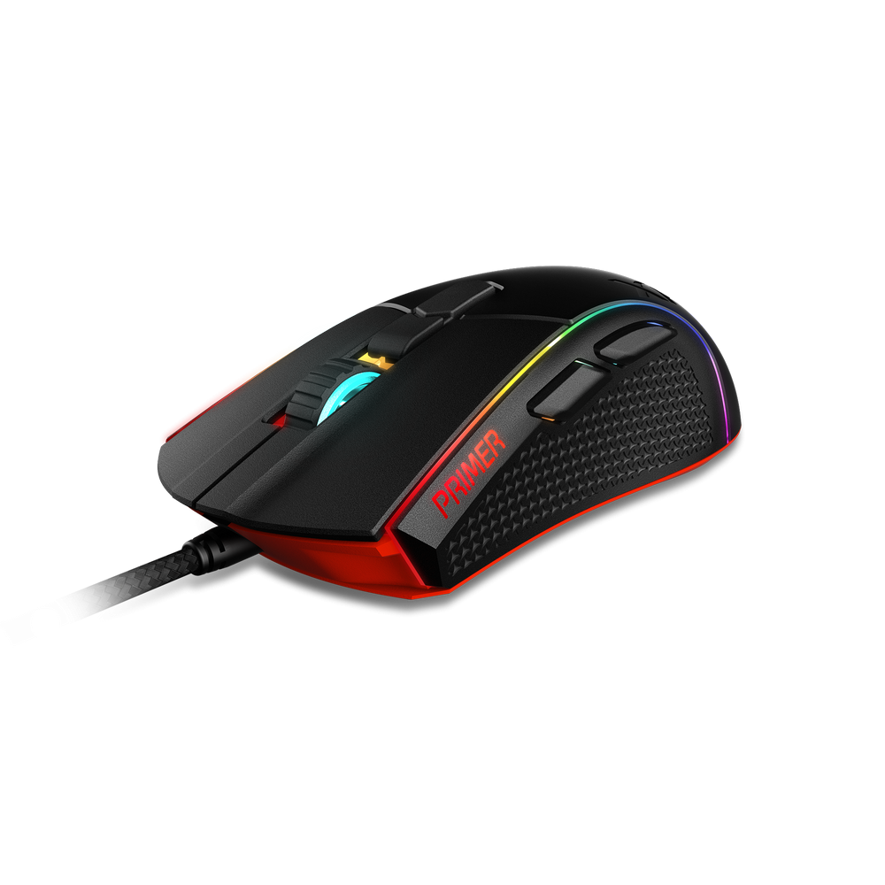 Mouse Gaming XPG PRIMER RGB, 12000DPI Switch mecánicos PRIMER-BKCWW