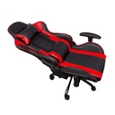 Silla Gamer T-Dagger Mustang - Negro/Rojo Base Metalica - Descansa-brazos ajustables - Reclinable T-TC700RD