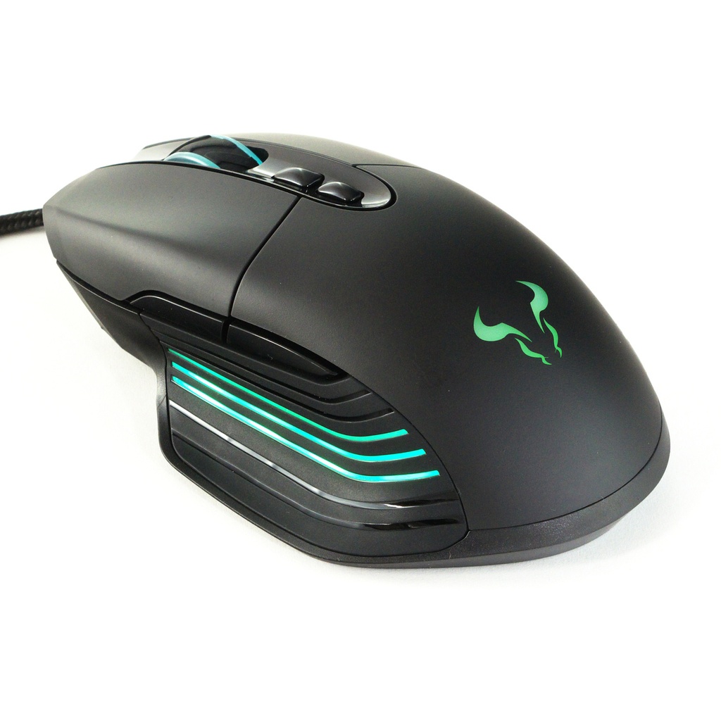 Mouse Gaming Riotoro NADIX RGB, 10,000 DPI, Optico USB