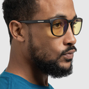 Gafas GUNNAR OAKLAND ONYX/A, Color lente Amber, Low Bridge Fit Compatible, Blocks harmful blue light and 100% UV - OAK-00101