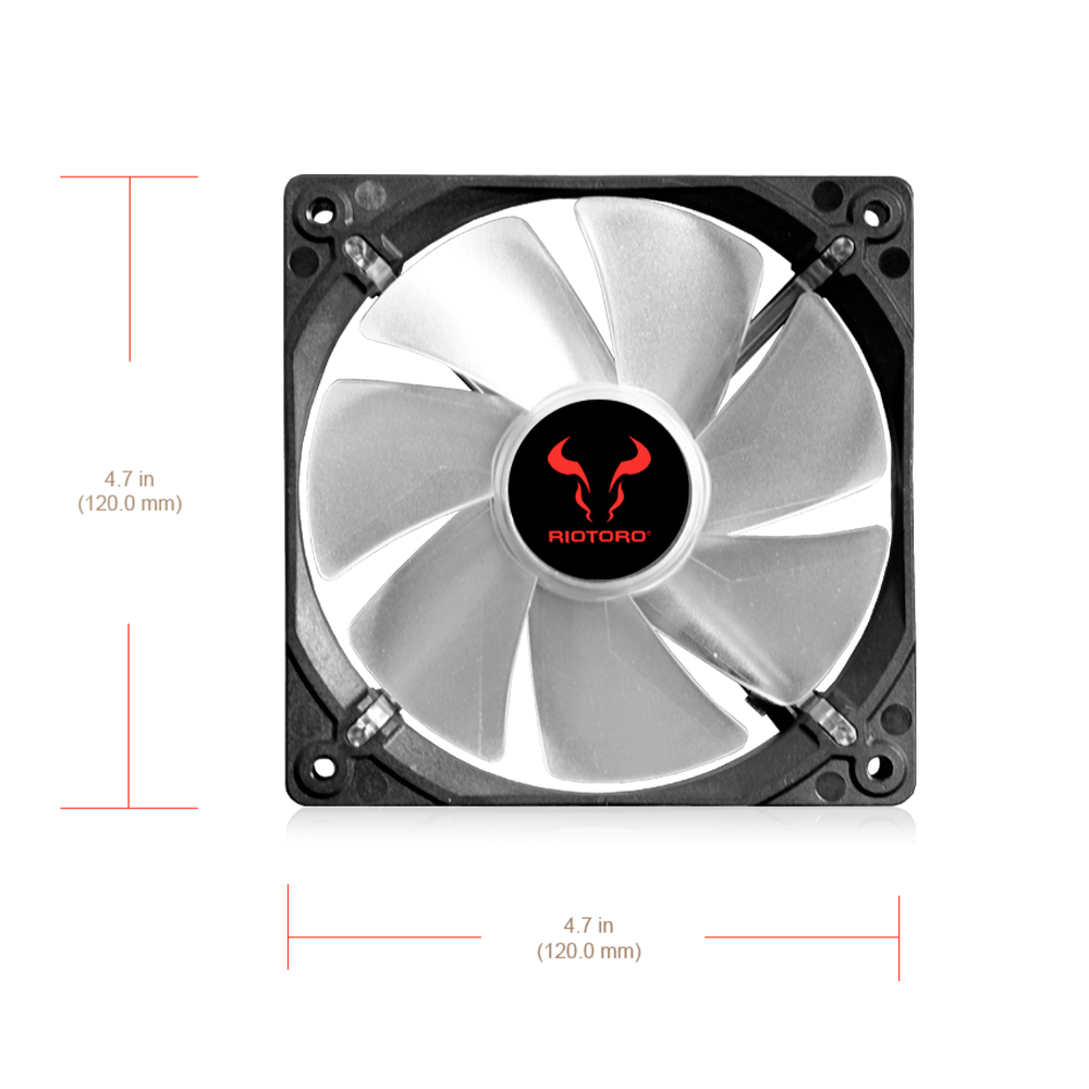 Ventilador Riotoro CROSS-X Classic LED 120 Fan White