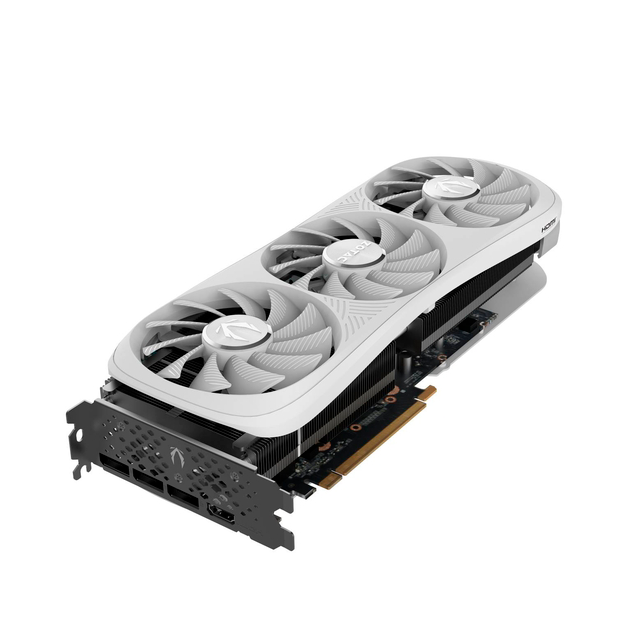 Tarjeta de Video ZOTAC GEFORCE RTX 4070 Ti TRINITY OC WHITE ED. 12GB GDDR6X, 192bit, 2625/21000, HDCP, Three DP, HDMI, Premium Pack ZT-D40710Q-10P