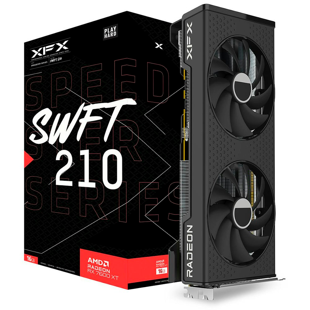 PC SWIFT 210 Ryzen 5 5600, RX 7600 XT 16GB GDDR6, 16GB DDR4, M.2 256GB, 750W 80+ Bronce