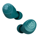 Audífonos JLAB GO AIR POP TW Color Azul turquesa 8 horas continuas + 24hrs case, Cable usb integrado en case, Diseño pequeño + control por touch Bluetooth 5.1, IPX4 sudor 10min, carga rapida - EBGAIRPOPRTEL124