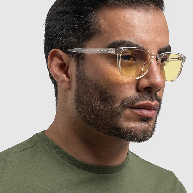 Gafas GUNNAR OAKLAND CRYSTAL/A GUNNAR, Frame Cristal Color Transparente, Peso: 22 gramos,  100% UV Block, - OAK-07601