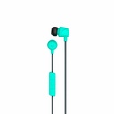 Audifonos con microfono Skullcandy JIB Wired 3.5mm Earbuds / Mic Aqua con Negro - S2DUY-L675