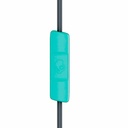 Audifonos con microfono Skullcandy JIB Wired 3.5mm Earbuds / Mic Aqua con Negro - S2DUY-L675