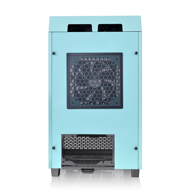 Case Thermaltake The Tower 100 Mini ITX Edition, USB 3.2, Tipo C, Temp Glass, Turquesa