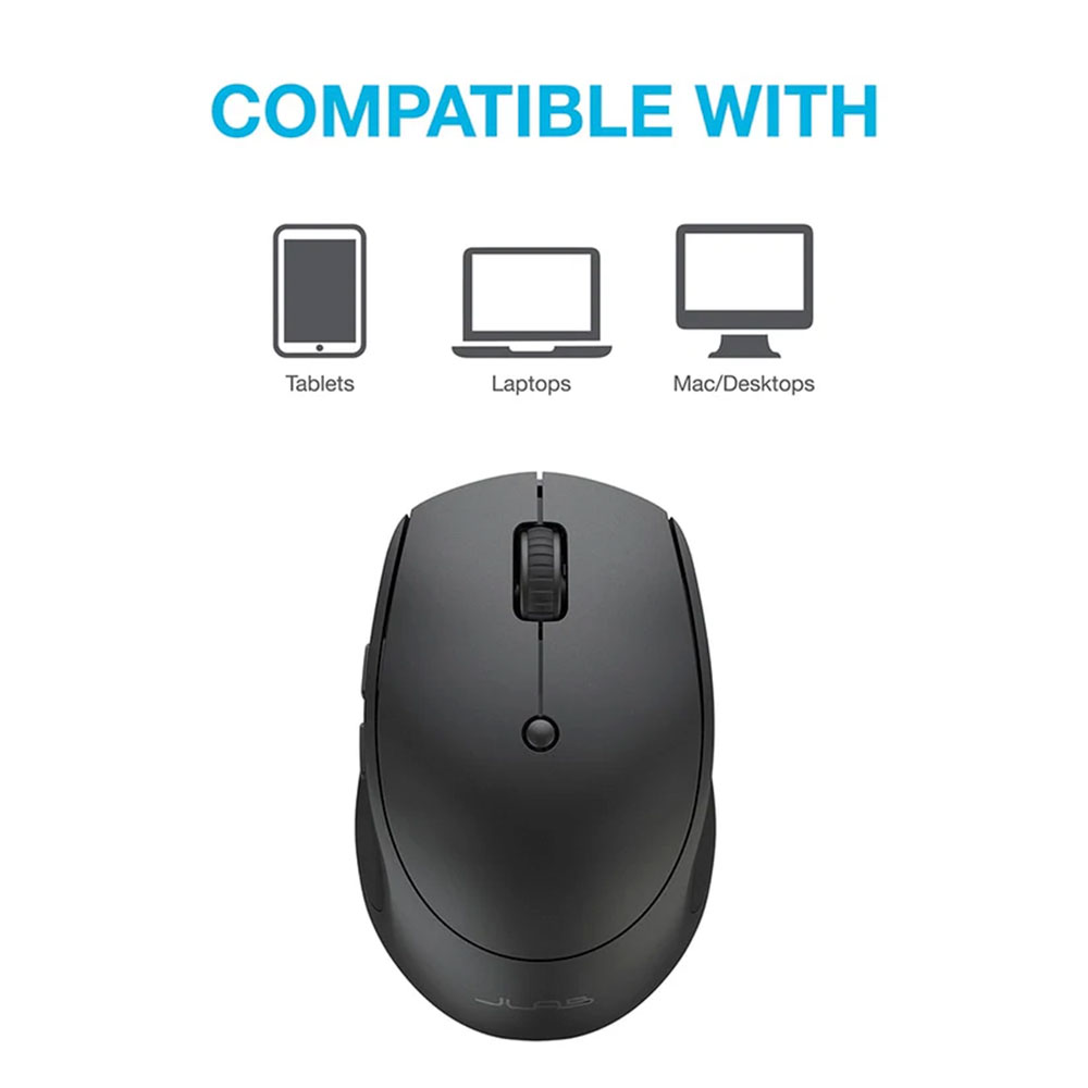 Mouse Inalambrico JLAB Charge Ligero y Compacto Bluetooth/ USB,  Recargable - MGOCHRGMSRBLK124