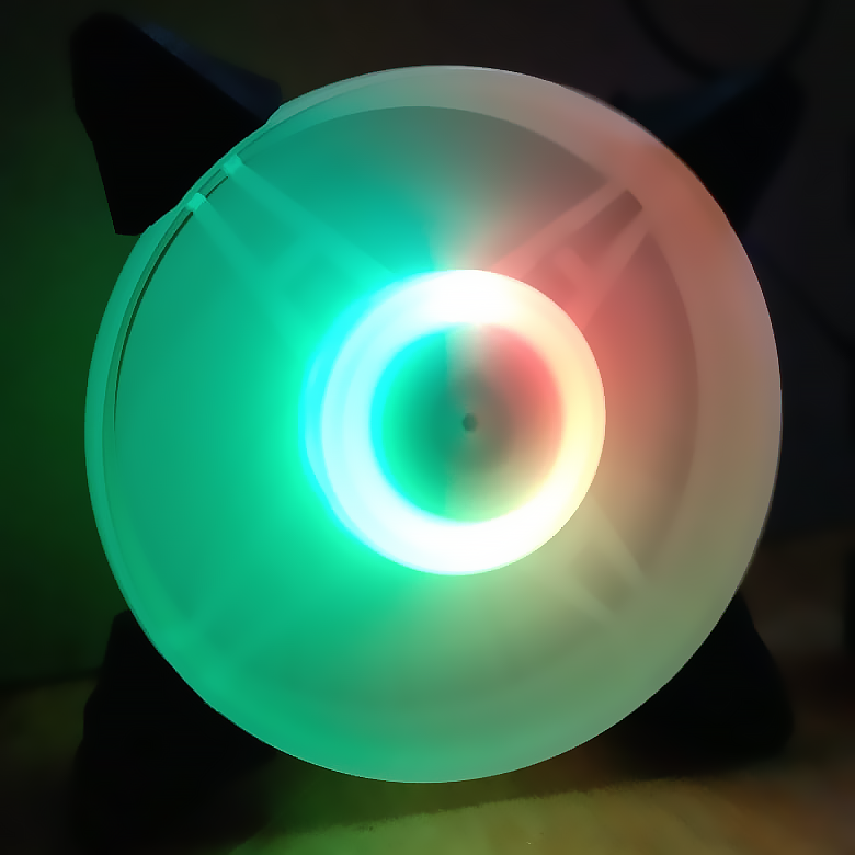 Ventilador de 120mm con iluminación Fixed RGB GNC White