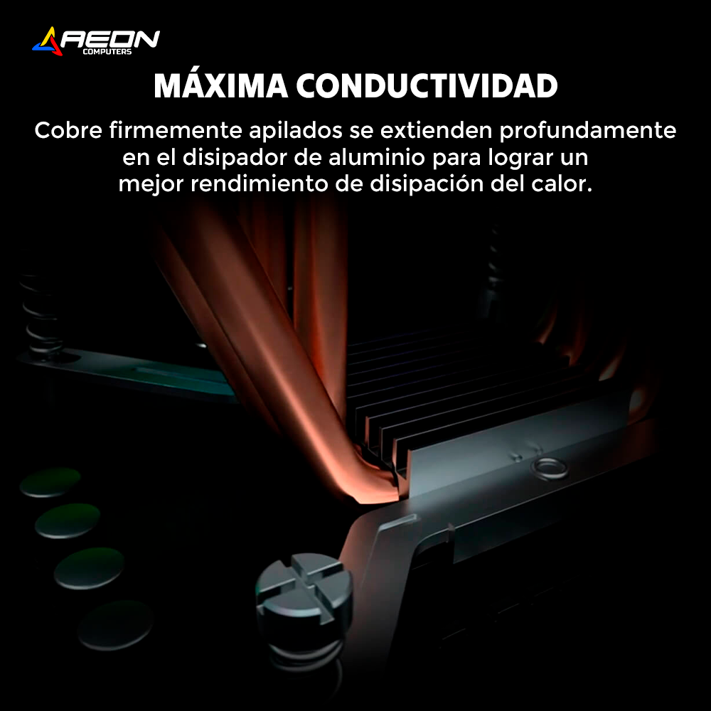 Cooler Enfriamiento Redragon CC-2000 Effect RGB Air CPU (120mm fan) TDP 135W