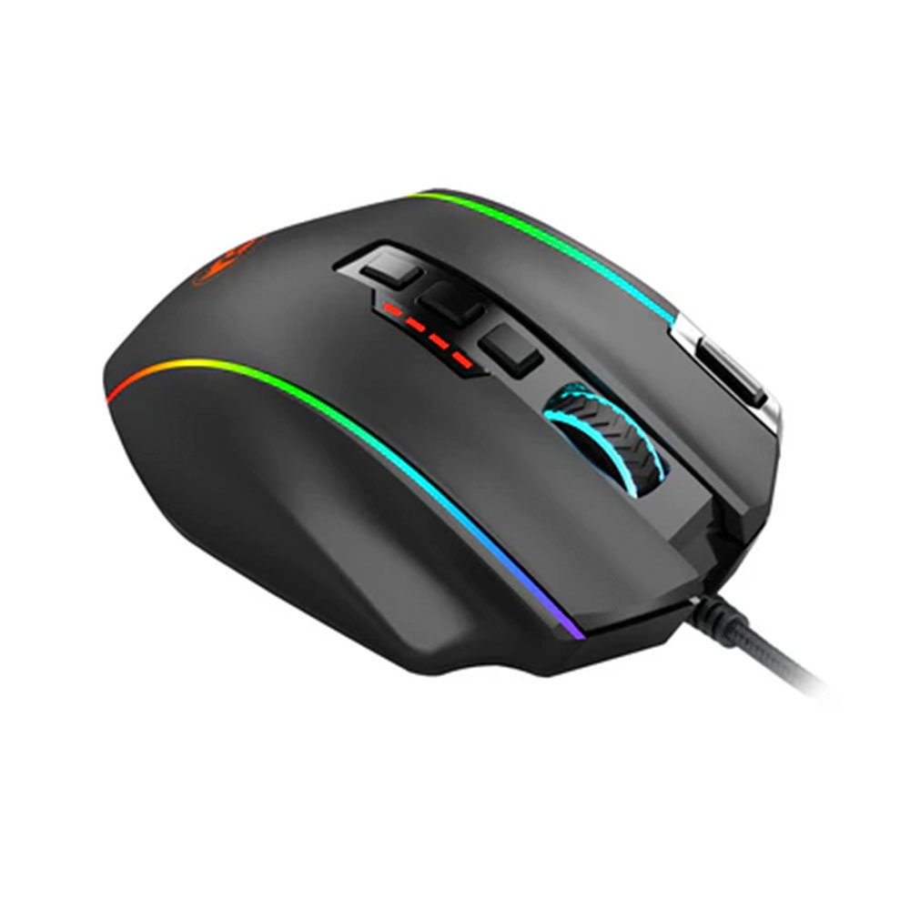 Mouse Redragon PERDICTION 4 RGB, M901-K-2, 12400Dpi 1000hz, 20 Botones, 19 programable + 5 profile, Ergo