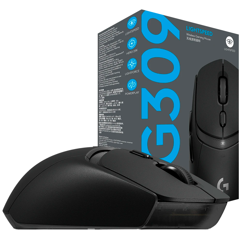 Mouse Gaming Logitech G309 Lightspeed Black, Sensor HERO 25K, 910-007197