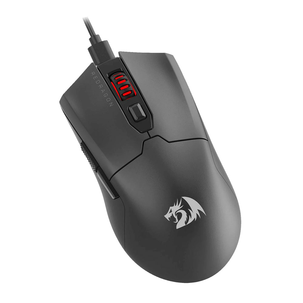 Mouse Redragon FYZU Negro,  M995W, 50-26000 Dpi, 6 botones, 51grms, SENSOR PAW2395, USB