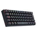 Teclado Mecanico Redragon Gaming Dragonborn Negro RGB, Switch Azul, Conexión USB, K630RGB