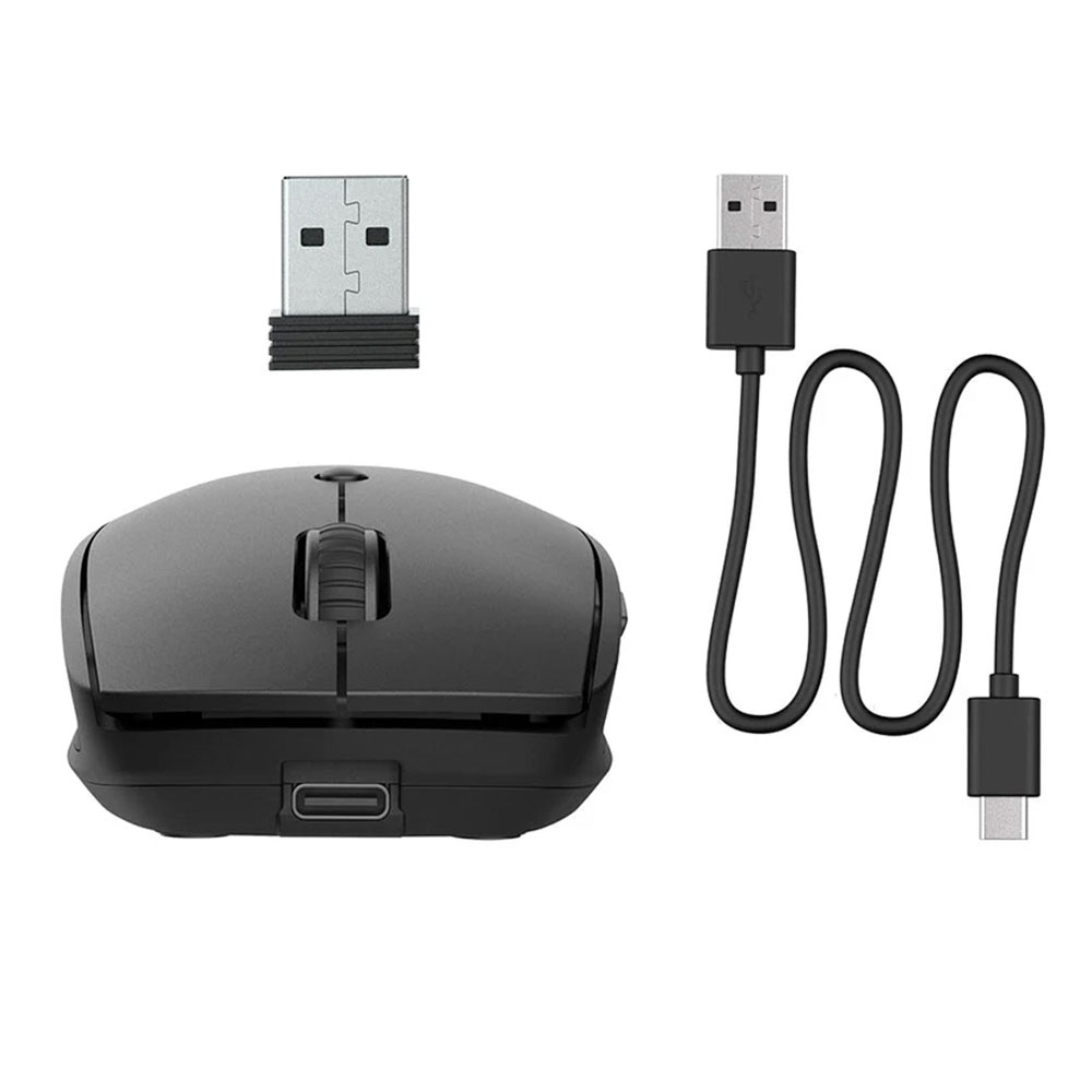 Mouse Inalambrico JLAB Charge Ligero y Compacto Bluetooth/ USB,  Recargable - MGOCHRGMSRBLK124