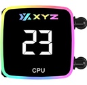 Enfriamiento liquido XYZ Aquaplus 360 Negro A-RGB - XYZ-SA-845, LGA 115X/1366/2011/1700/1200/1851, AM4 Y AM5, PANTALLA LCD