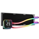 Enfriamiento liquido XYZ Aquaplus Fusion 360mm - XYZ-SA-841 LGA 115X/1366/2011/1700/1200/1851, AM4 y AM5, pantalla LCD, manguera ARGB.