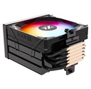 Enfriamiento XYZ Thermax 6 Pulsar ARGB, Pantalla Digital. Negro, 120mm, LGA 115X/1366/2011/1700/1200/1851, AM3-AM4-AM5