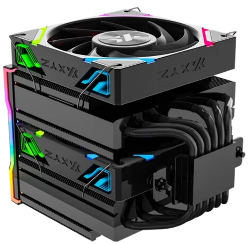 Enfriamiento XYZ Thermax 6 Pro Duo - XYZ-SA-897,  LGA 115X/1366/2011/1700/1200/1851, AM3, AM4,AM5. 12 tubos de Calor