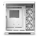 Case NZXT H9 Flow, Mini-ITX, Micro-ATX, ATX, Vidrio templado, 4 ventiladores   CM-H91FW-01 color Blanco