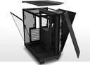 Case NZXT H6 Flow RGB Mid-Tower Airflow Case with 3 RGB Fans, Panoramic Glass Panels, Cable Management - Color Negro