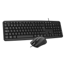 AON COMBO KB-MOUSE AO-KB-1000 FLEXI FOCUS- 100 USB BLACK