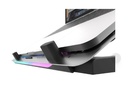 Cooler para laptop G200 Plus Lightstrip, Ventilador 5 Veloc. soporta hasta laptops 16", con Celular stand