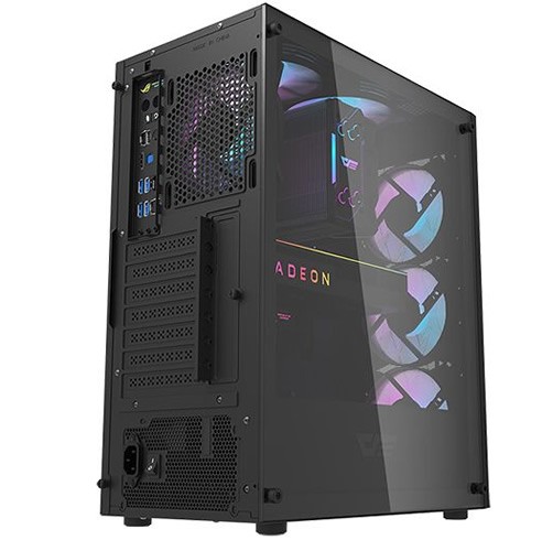 Case DarkFlash  DK352 - 4 x Fan ARGB - Negro, Malla metalica, 