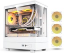 Case Darkflash  DB330M Tempered Glass M-ATX/ITX Gaming PC Case with 3x 120MM ARGB Fans