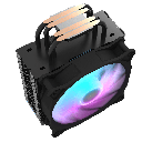 Disipador de calor DarkFlash Darkair PRO, ARGB, 4 pipas, 120mm, Max TDP 180W- Negro