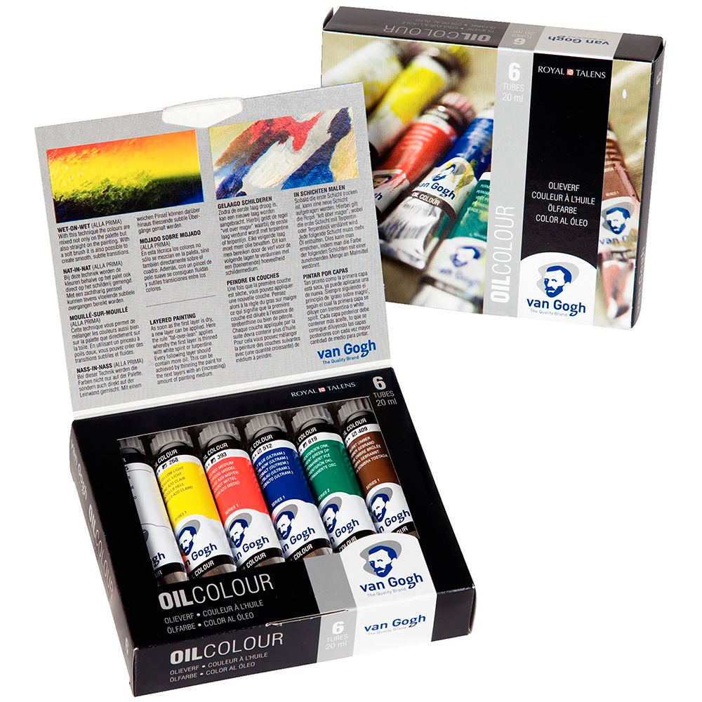 6 Tubos de pintura de Oleo Van Gogh 20 Ml