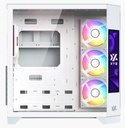 Case XYZ Neutron BLANCO -  Mid Tower Dual Chamber,pantalla LCD 8.8",  4 ventiladores AURAX A-RGB PWM, soporta: ATX / Micro-ATX / Mini-ITX, ARGB y PWM, con MB Sync - X-CS-NEUTRON-W/XYZ-SA-839
