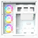 Case XYZ Neutron BLANCO -  Mid Tower Dual Chamber,pantalla LCD 8.8",  4 ventiladores AURAX A-RGB PWM, soporta: ATX / Micro-ATX / Mini-ITX, ARGB y PWM, con MB Sync - X-CS-NEUTRON-W/XYZ-SA-839